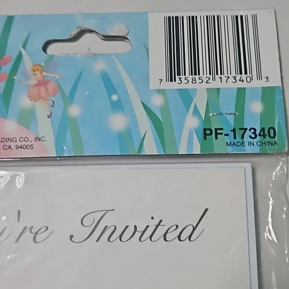 Vintage Fairy Party Y2K Invitation Girls Princess Wonderland NEW